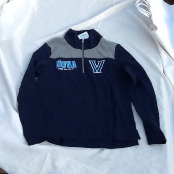 VS Villanova Wildcats 1/4 zip crew top sequin - Picture 3 of 6